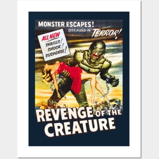 Revenge Of The Creature Movie Poster Posters and Art